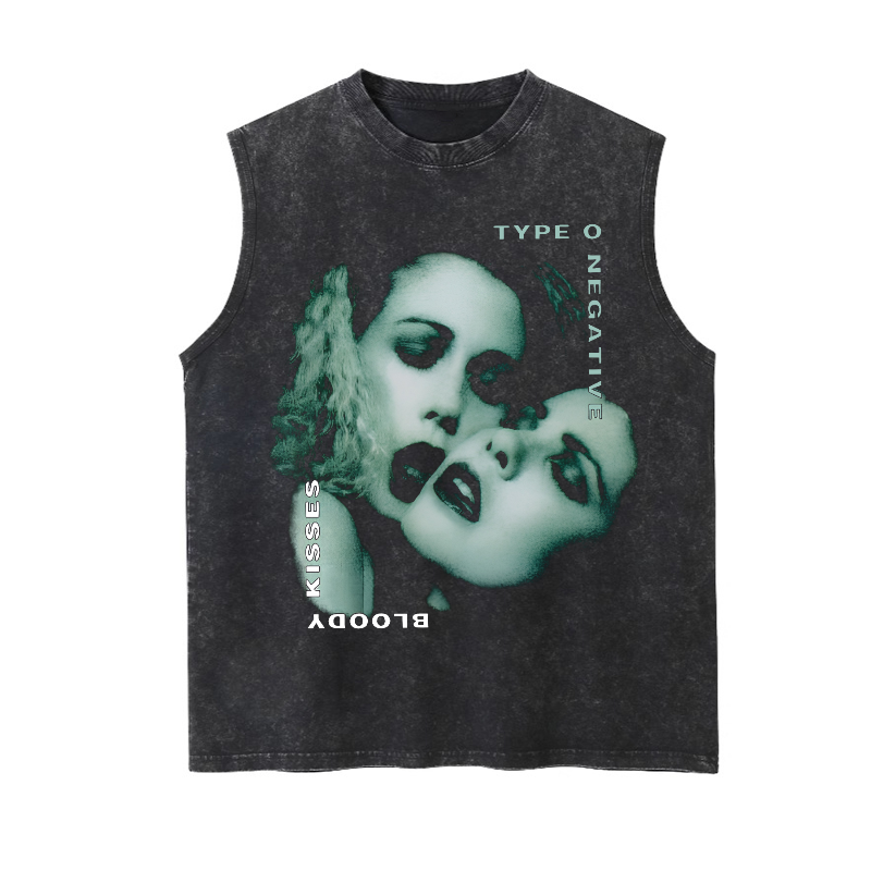 Vintage Metal Washed Fitness Tank Top