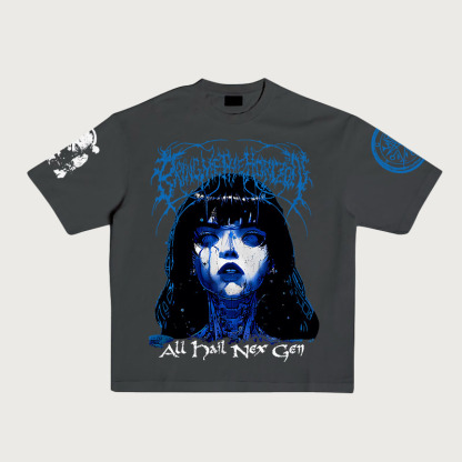 "Bring Me The Horizo" Print Short-Sleeved T-Shirt