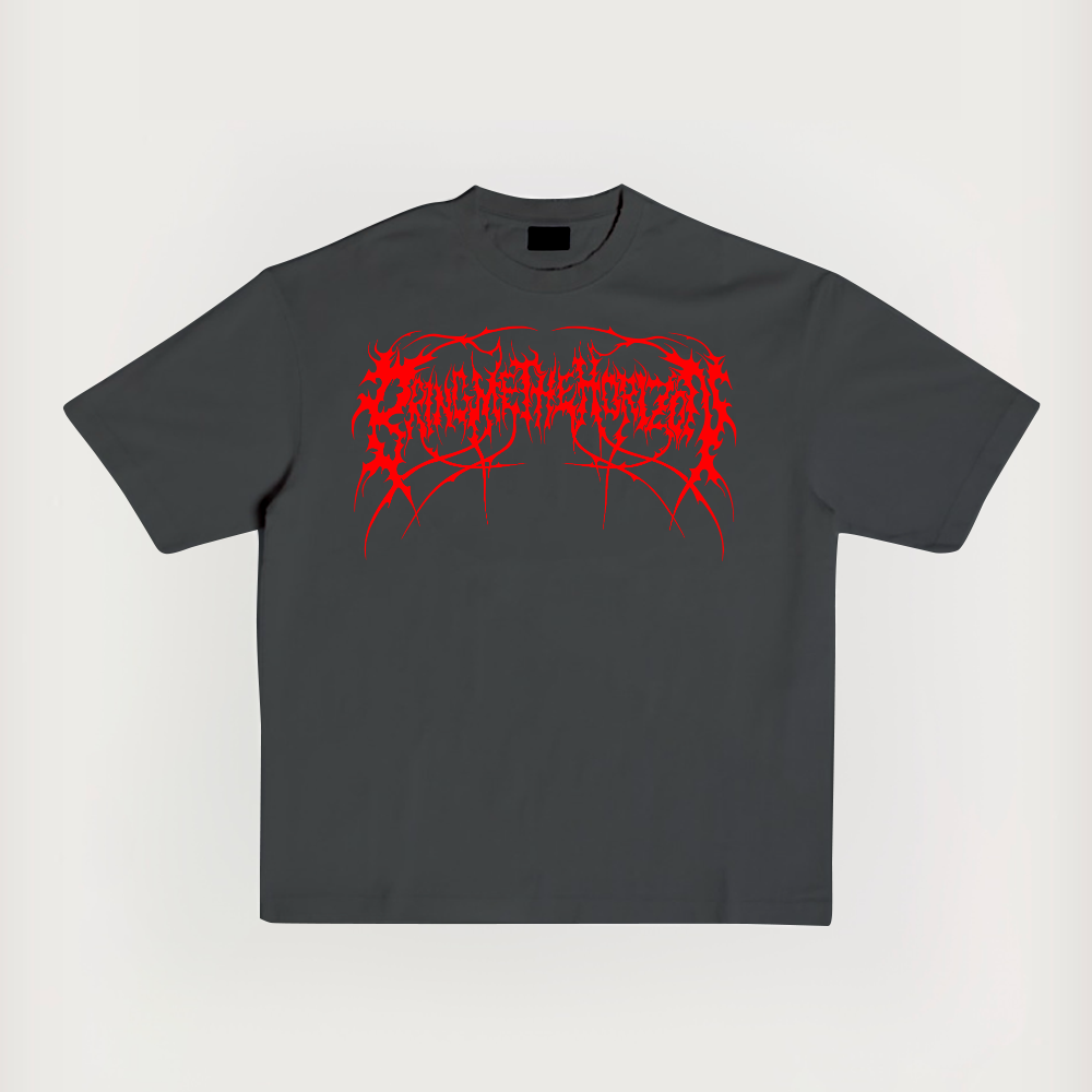 "Bring Me The Horizon" Logo Death Printed Short-Sleeved T-Shirt