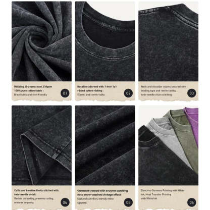 Amazing Sushi Waves Washed Vintage T-Shirt