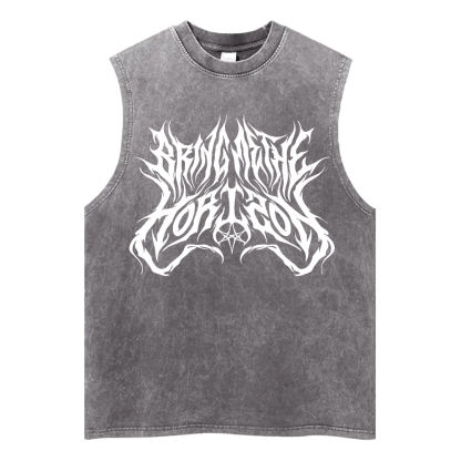 Vintage  Batik Washed Fitness Tank Top