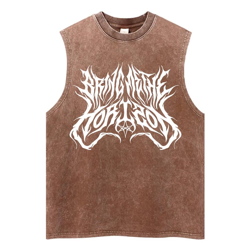 Vintage  Batik Washed Fitness Tank Top