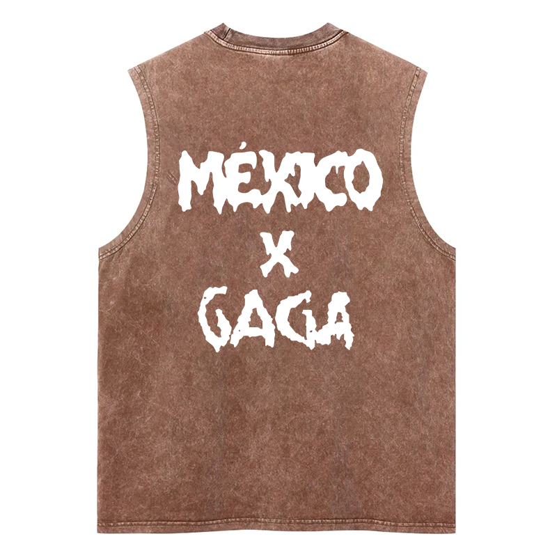 Mexico City Gaga Vintage Washed Tank Top