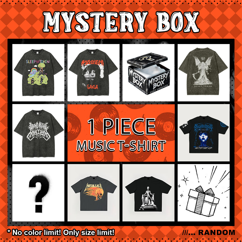 Mysterious Blind Box? 1 Random Music T-Shirt -[Non-Returnable And Non-Exchangeable Once Sold]