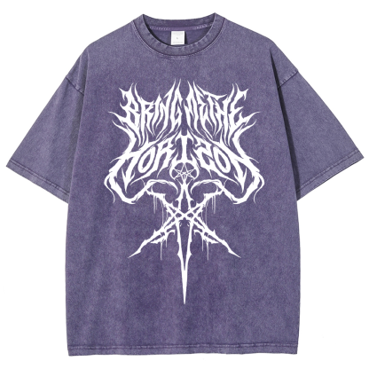 Bring Me The Horizon Short-Sleeved Washed T-Shirt