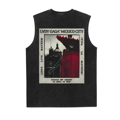 Lady Gaga Mayhem Washed Fitness Tank Top