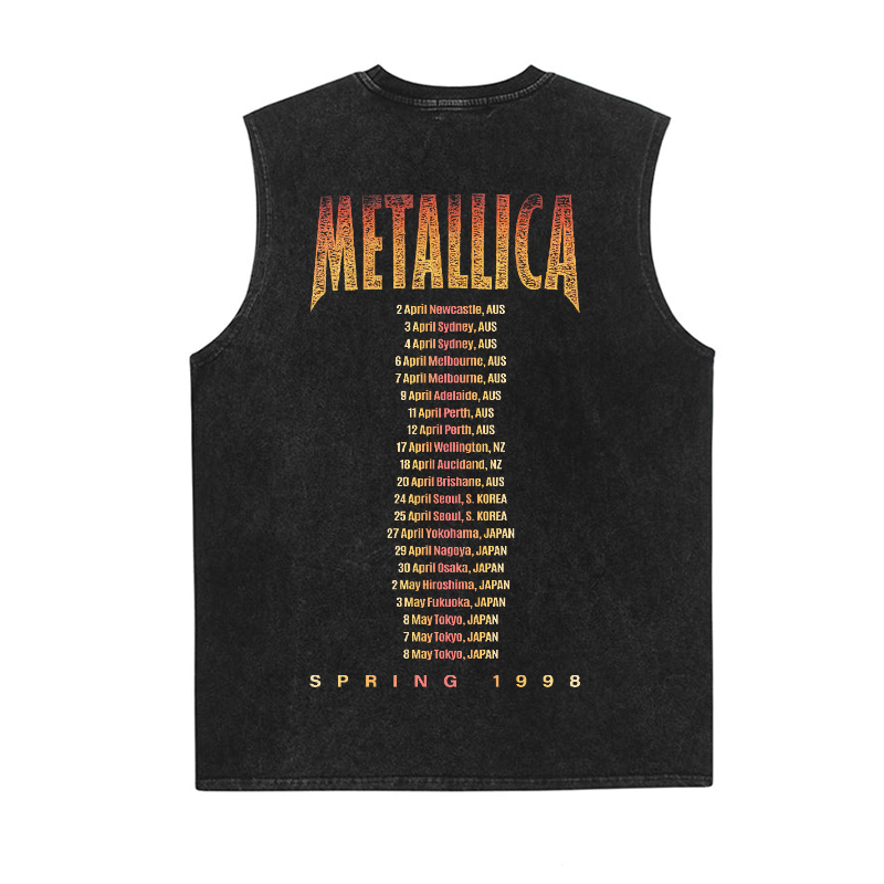 Metallica Washed Fitness Tank Top