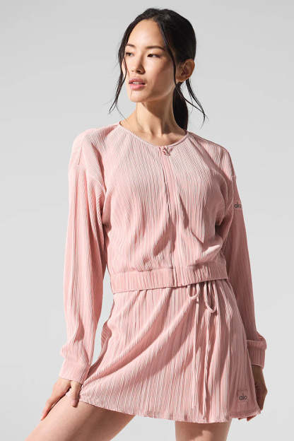 CROPPED MICRO PLISSE JACKET