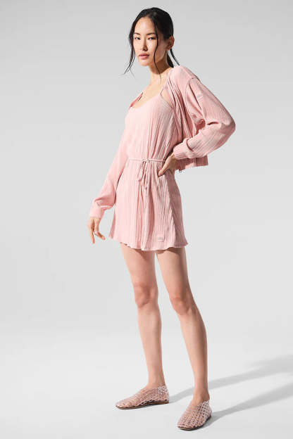 CROPPED MICRO PLISSE JACKET