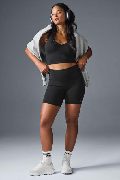 High-Waisted Sculpt Biker Shorts