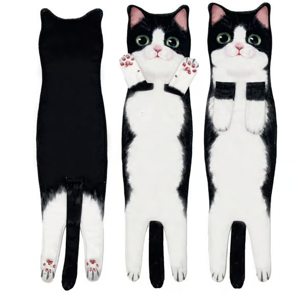 🎁 Early Christmas Sale 🎅 Funny Cat Hand Towels