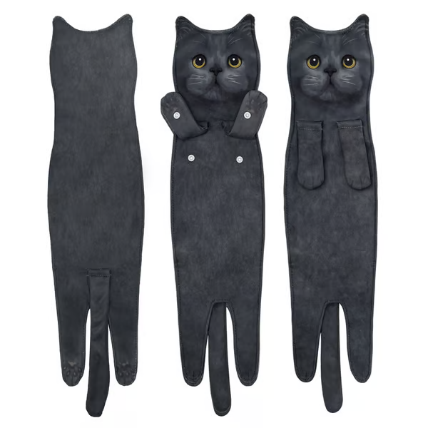 🎁 Early Christmas Sale 🎅 Funny Cat Hand Towels