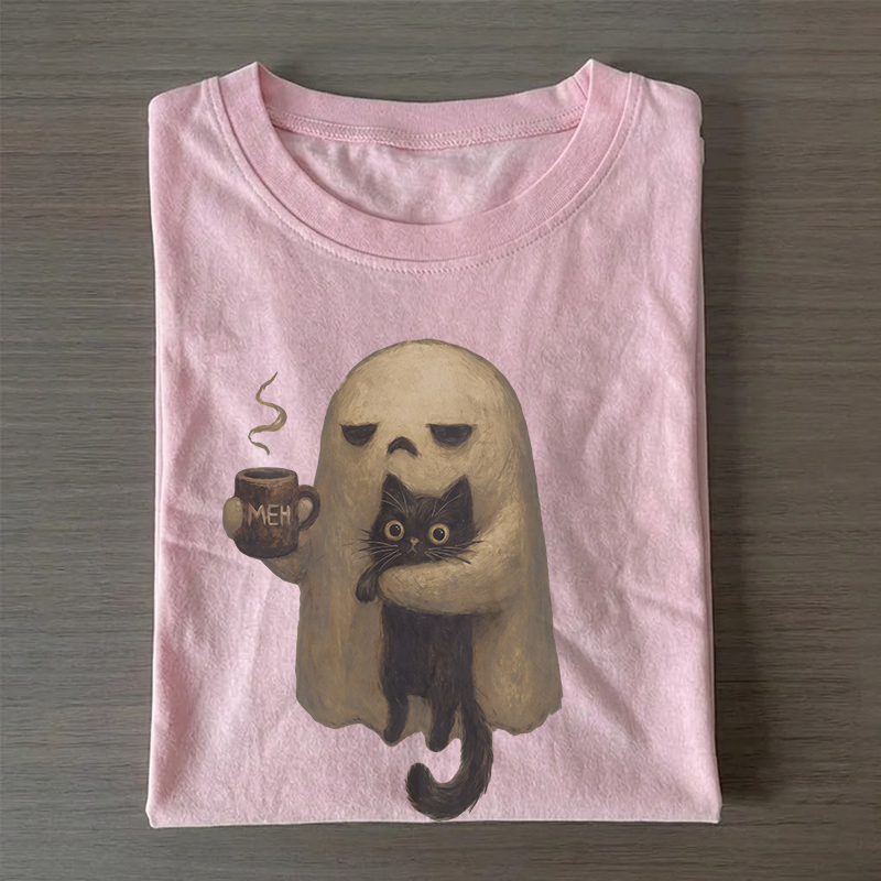 Spooky Black Cat T-shirt