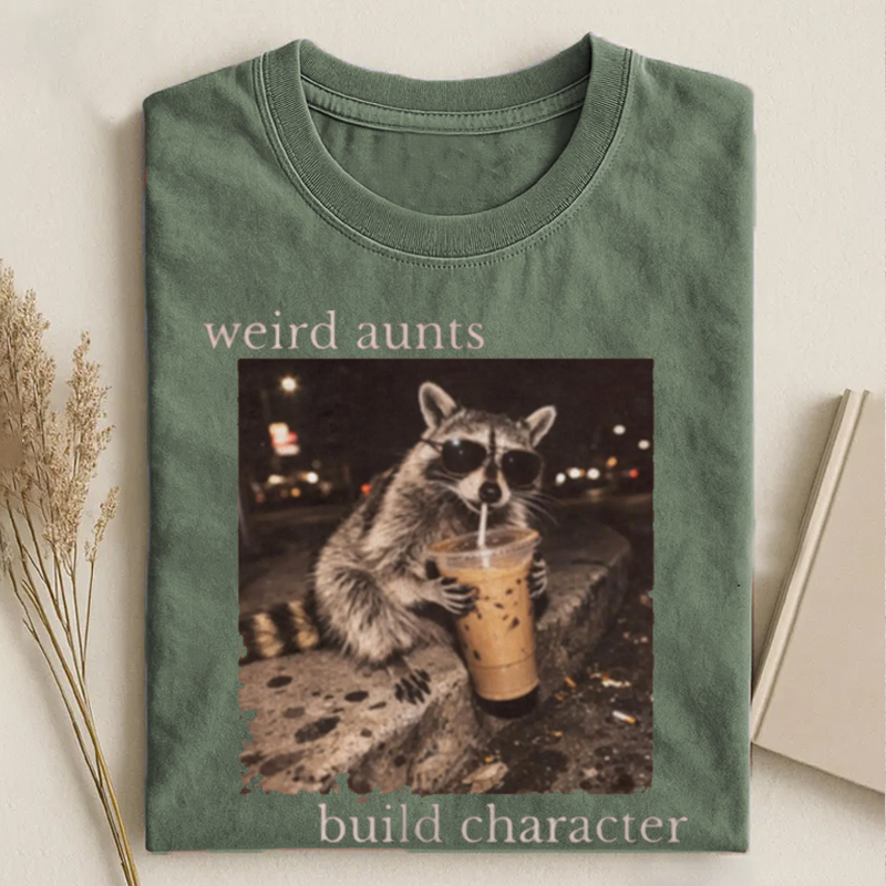 Weird Aunts Build Character T-shirt