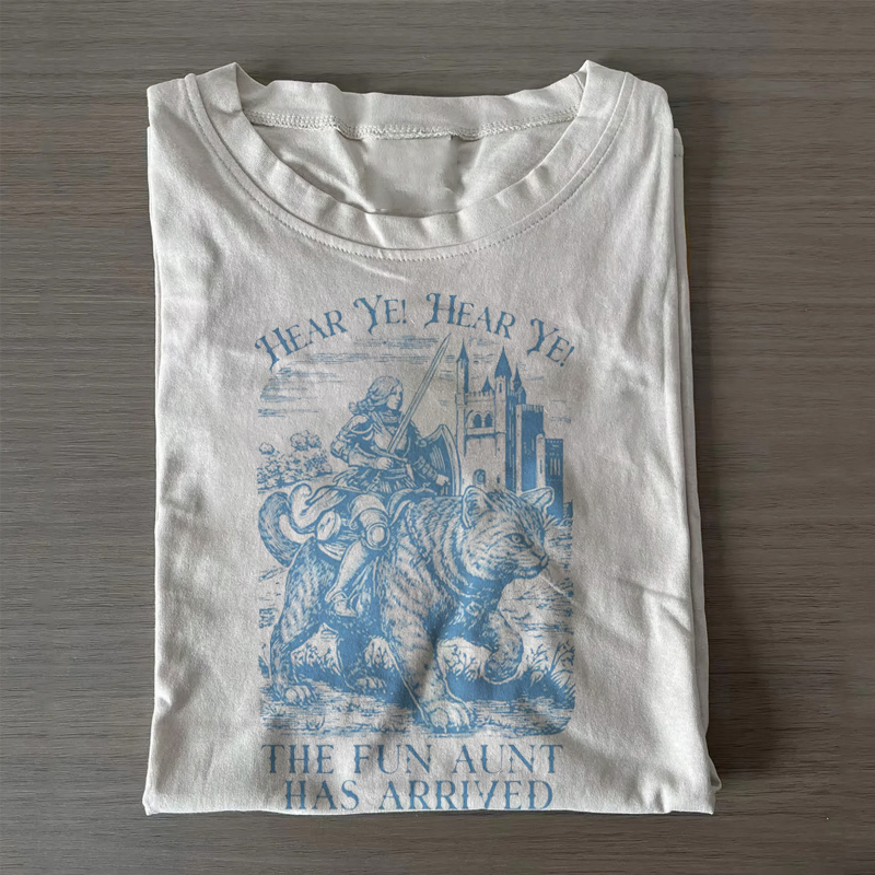 Funny Aunt knight Cat Rider T-shirt