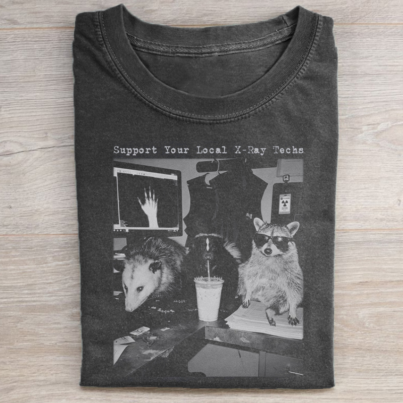 Xray Technologist Raccoon T-shirt