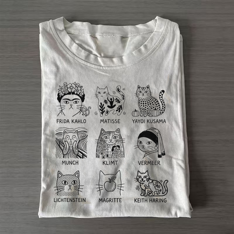 Artistic Cat Breeds T-shirt