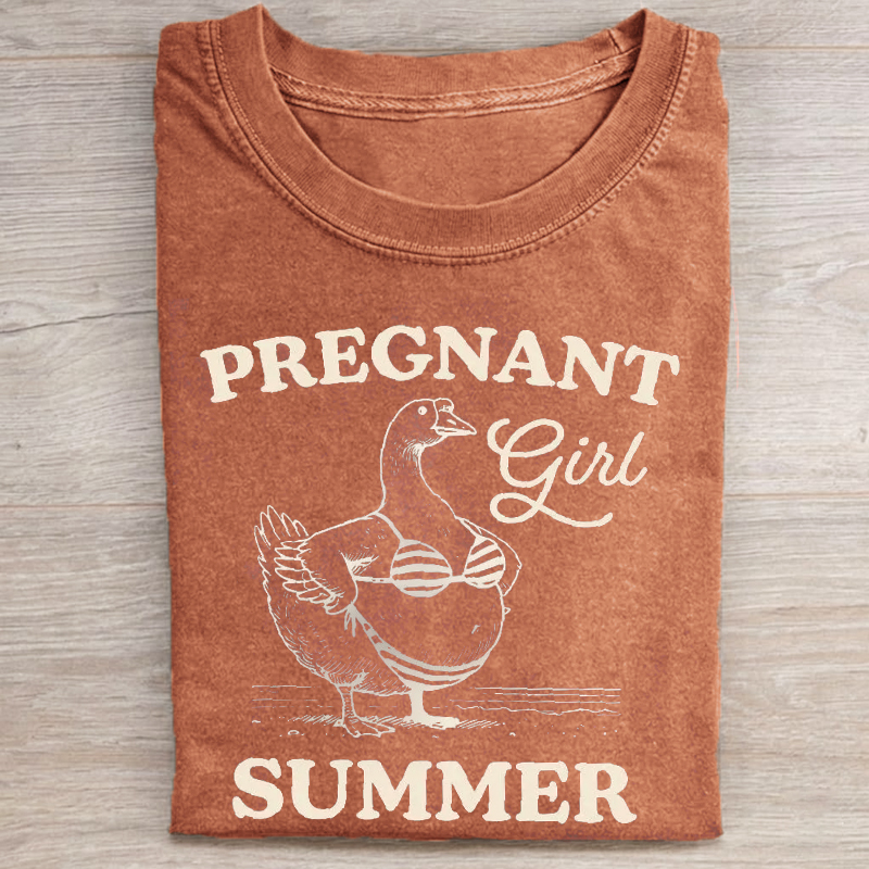 Pregnant Girl Summer T-shirt