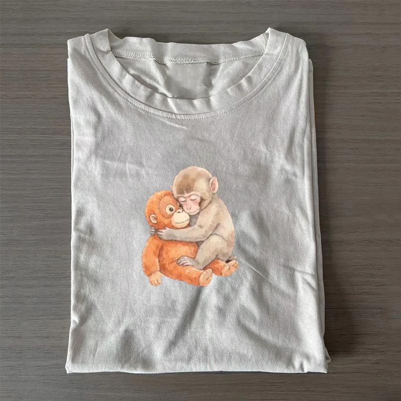 Retro Monkey Baby Punch T-shirt