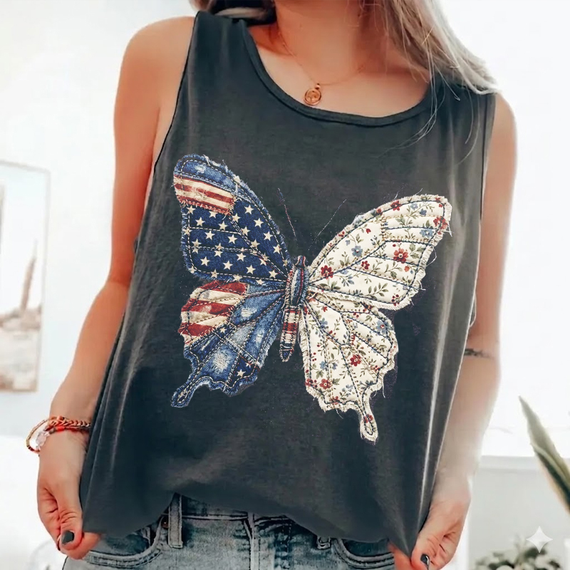 Patriotic Butterfly Tank