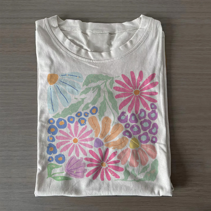 Trendy Boho Floral T-shirt