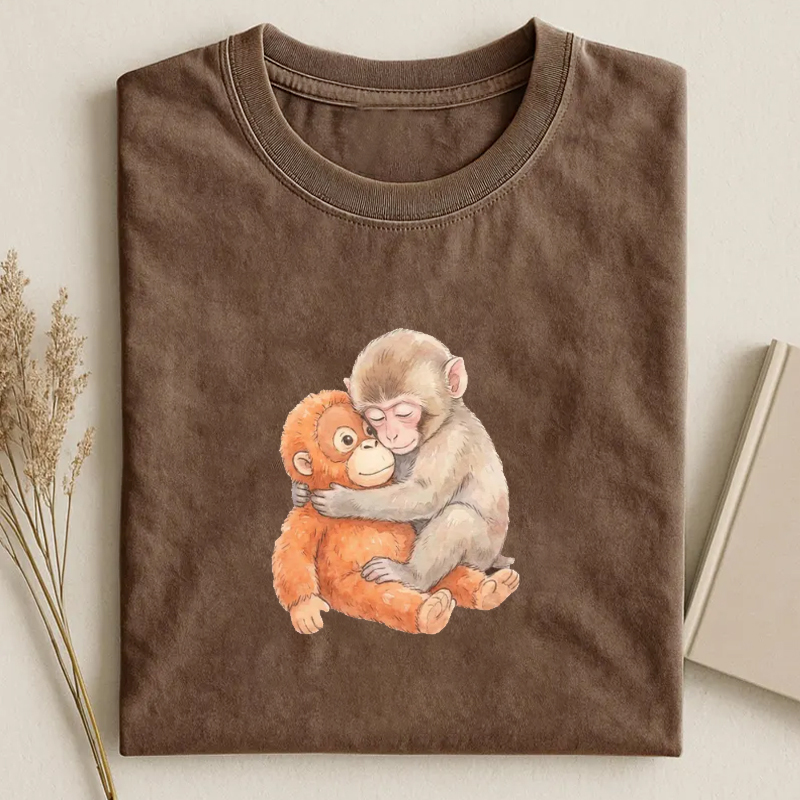 Retro Monkey Baby Punch T-shirt