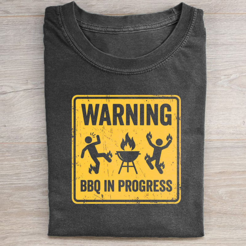 Warning BBQ In Progress T-shirt