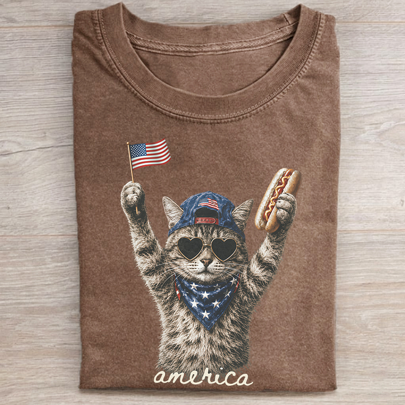 Patriotic Cat T-shirt