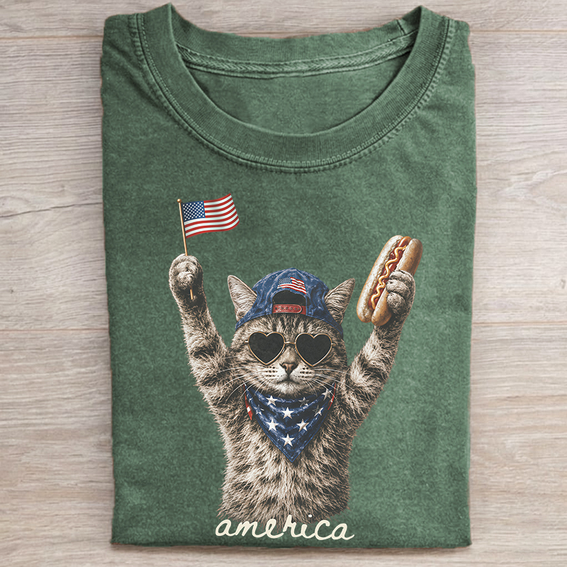Patriotic Cat T-shirt