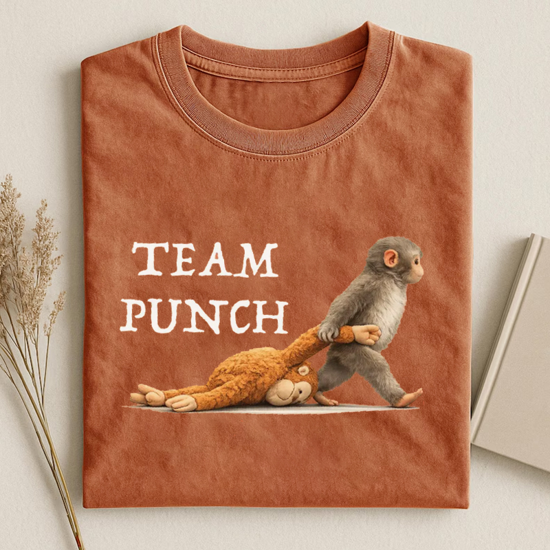 Retro Monkey Baby Punch T-shirt