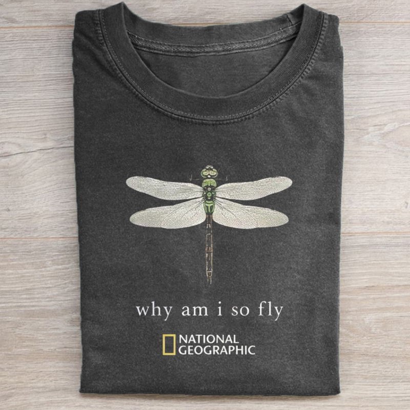 Vintage National Geographic "Why Am I So Fly" T-shirt