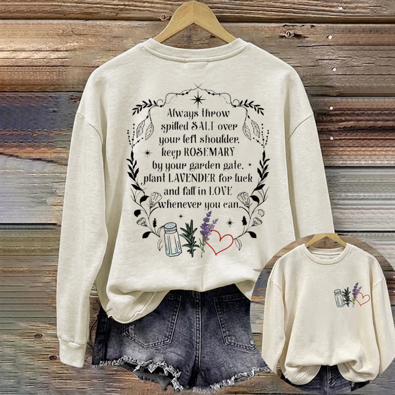 , Salt Rosemary Lavender Sweatshirt