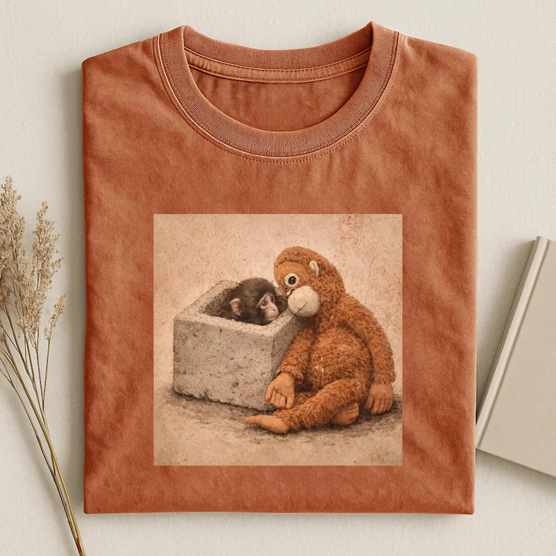 Retro Monkey Baby Punch T-shirt