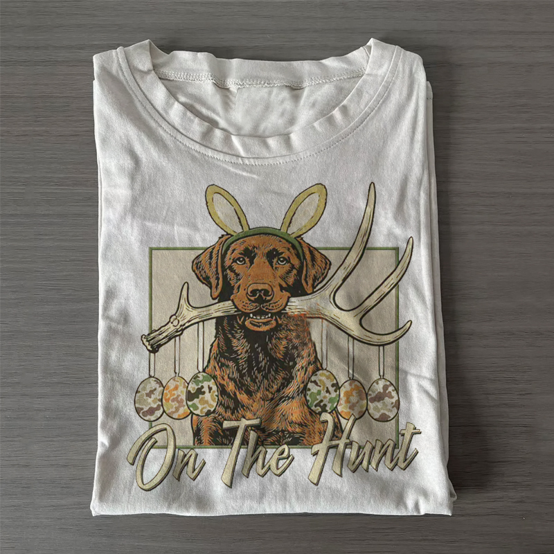 Bunny Ears Retriever Art T-shirt
