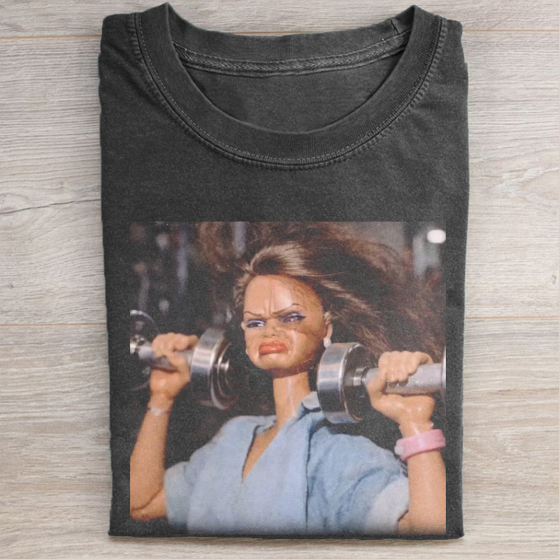 Funny Gym Doll Meme T-shirt