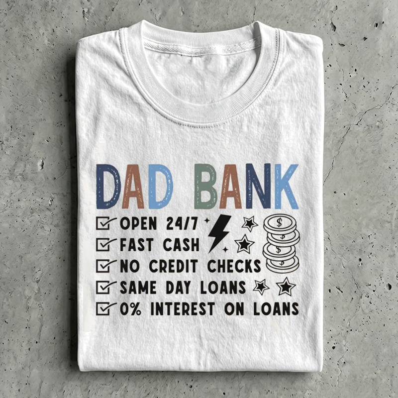 Funny Dad Bank T-shirt