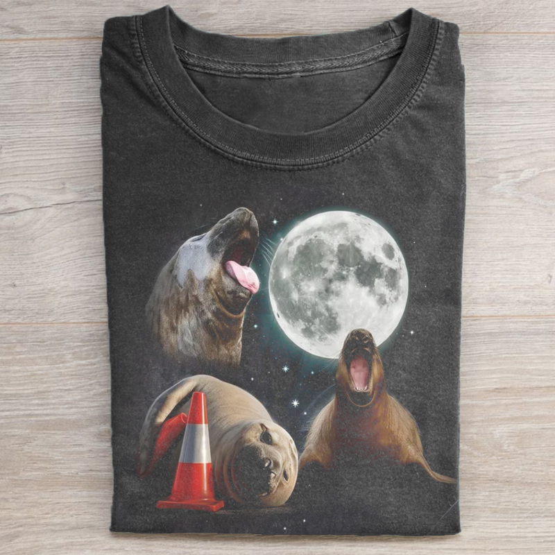 Neil The Seal Moon T-shirt