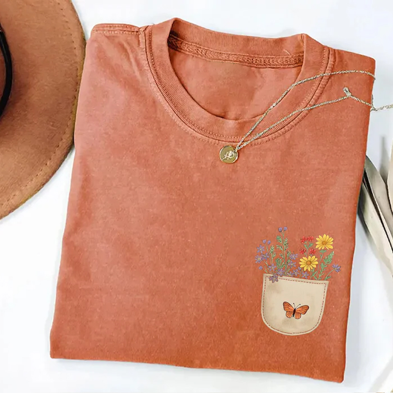 Wild Flowers Pocket T-shirt