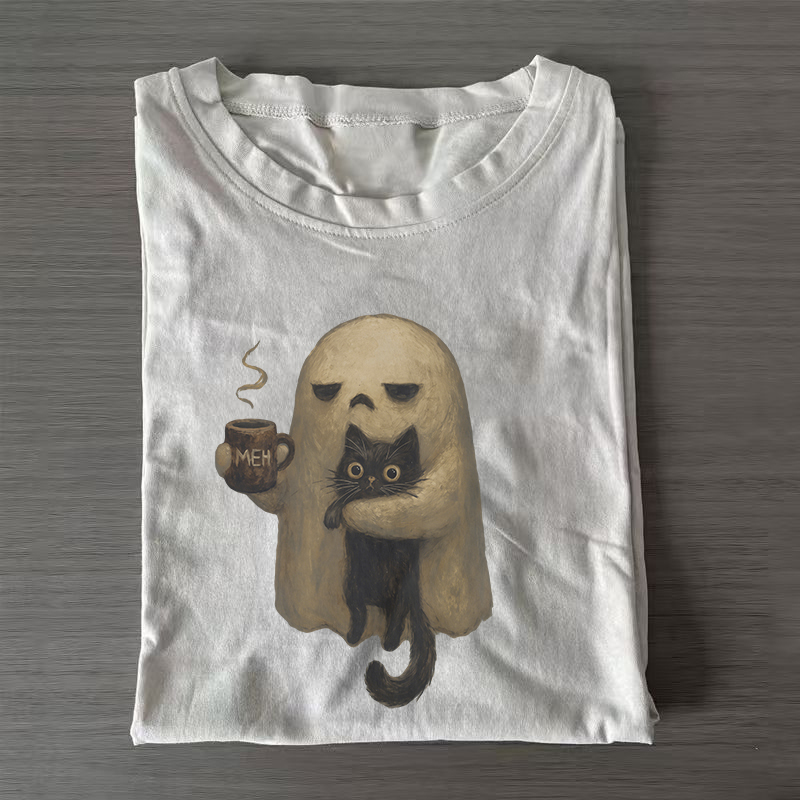 Spooky Black Cat T-shirt