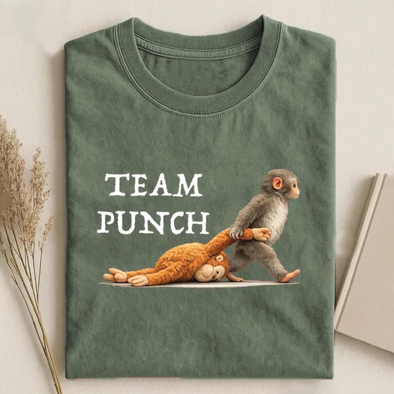 Retro Monkey Baby Punch T-shirt