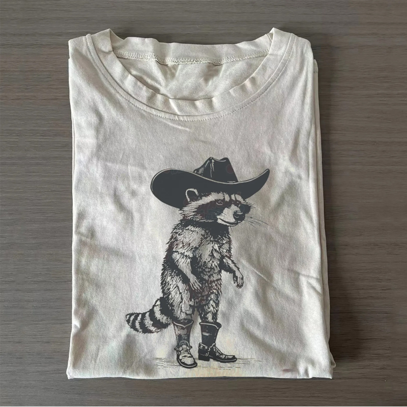 Vintage Cowboy Racoon T-shirt
