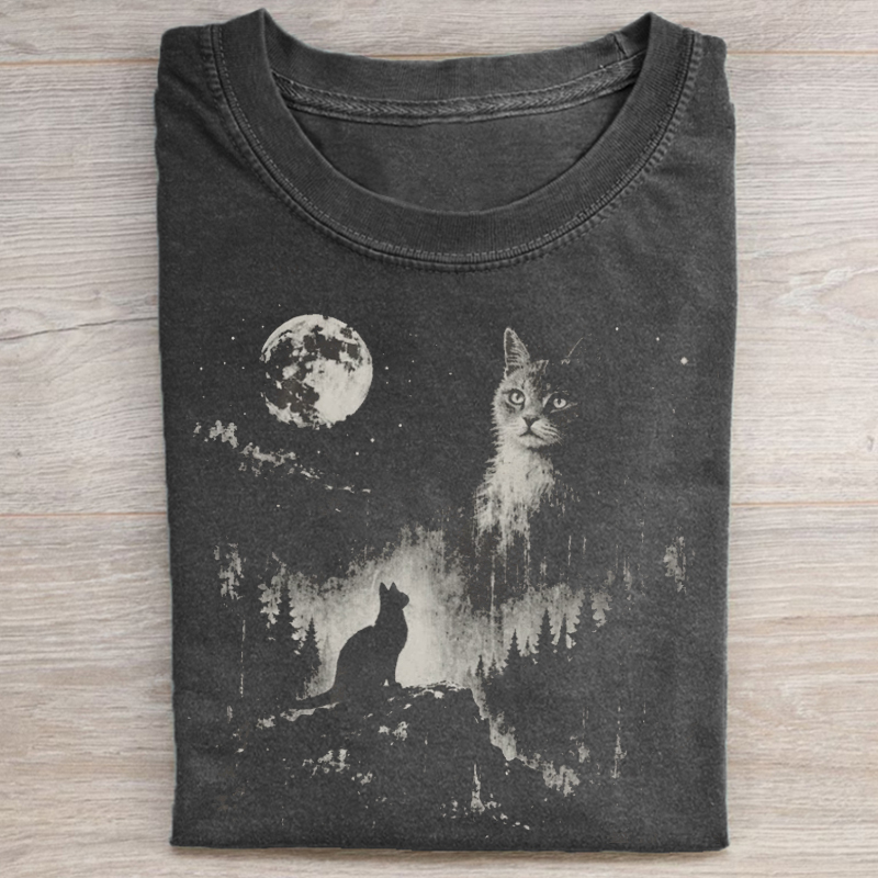 Vintage Funny Cat T-shirt