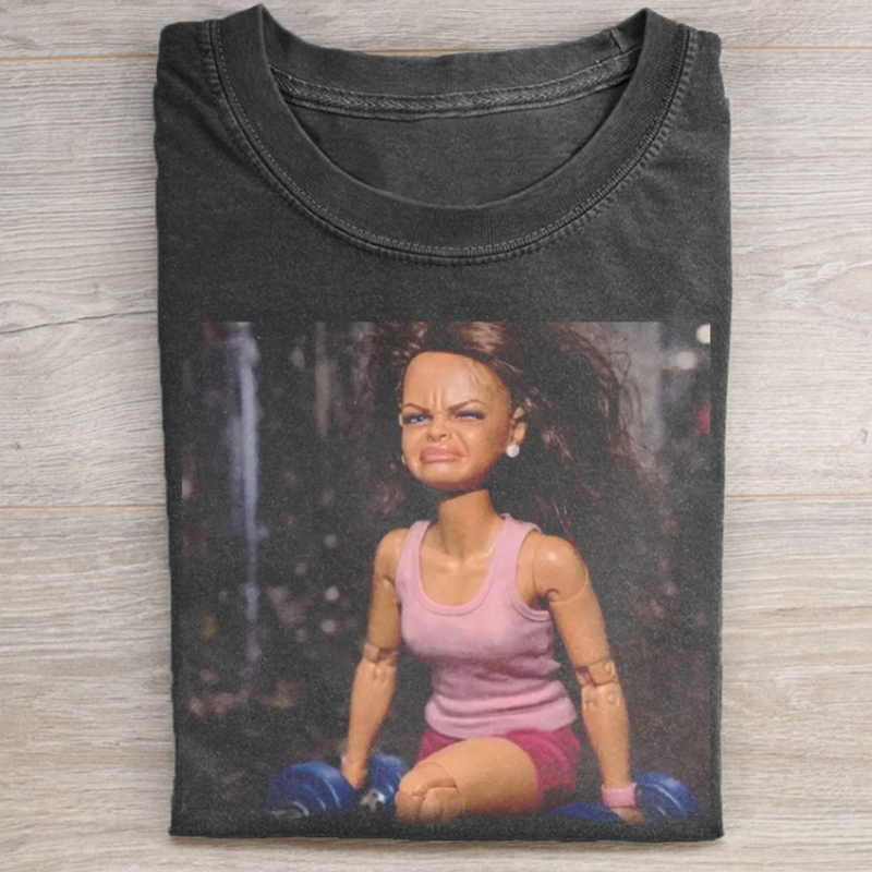 Funny Gym Doll Meme T-shirt