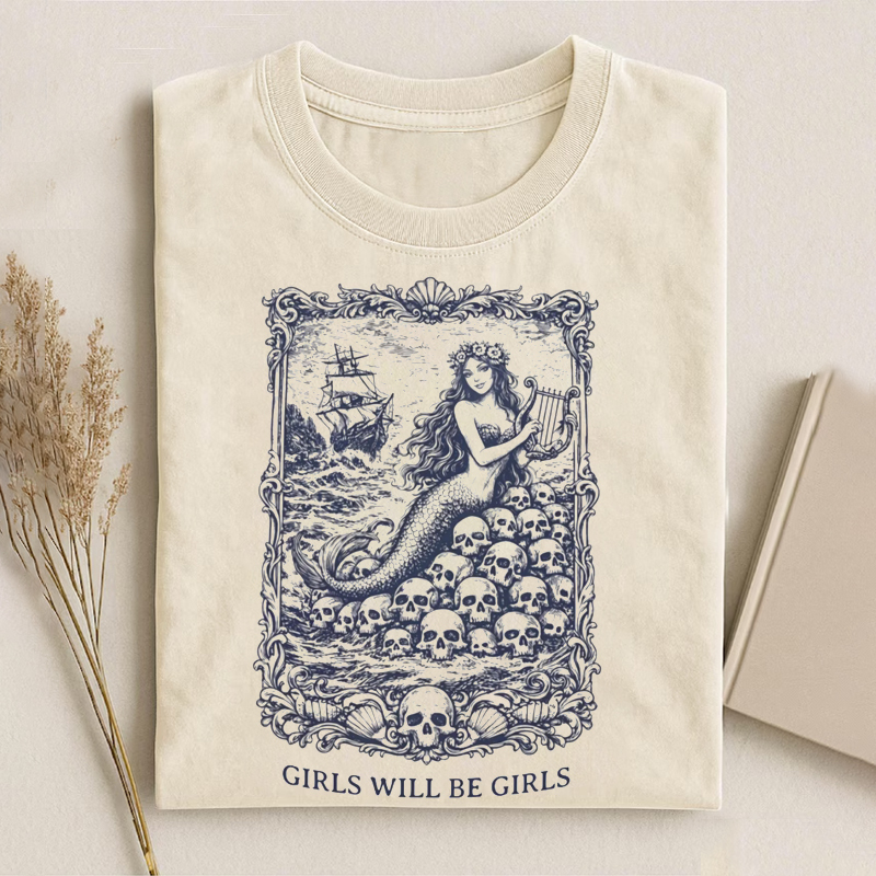 Vintage Mermaid Siren T-shirt