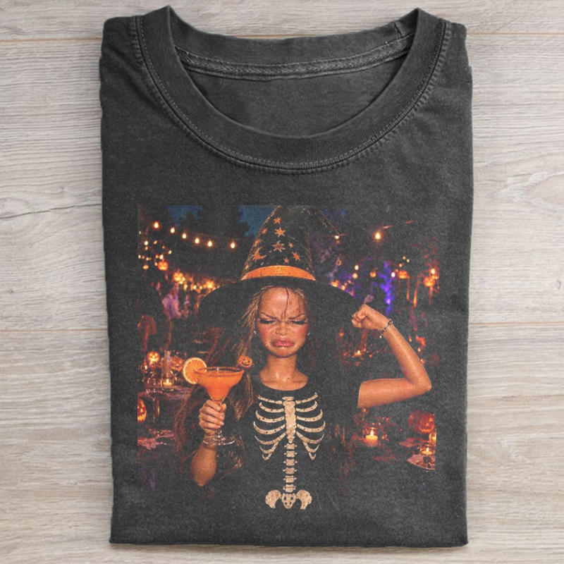 Funny Halloween Doll Face T-shirt
