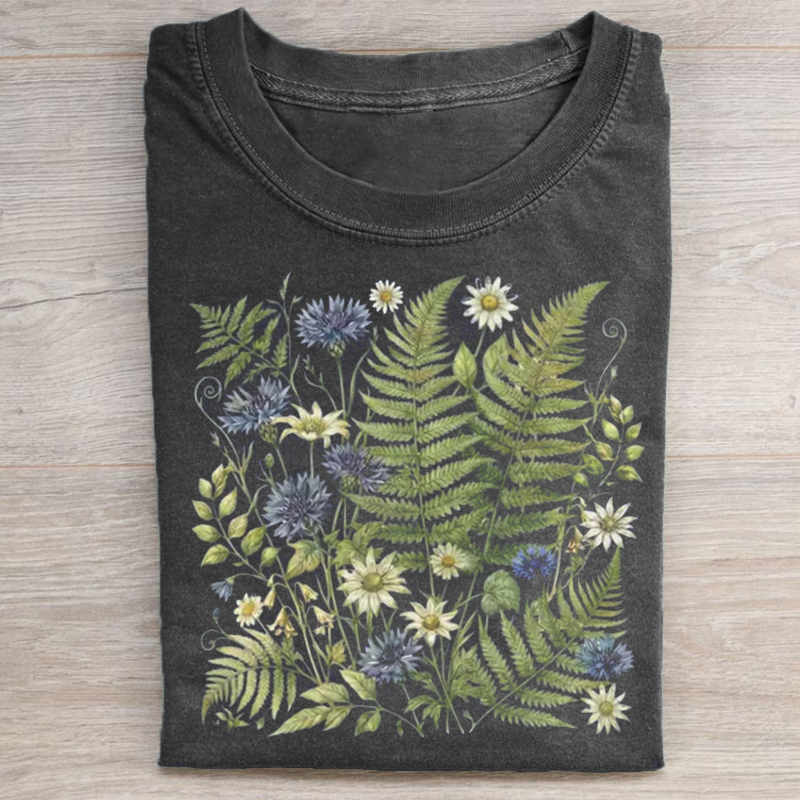 Vintage Botanical Fern T-shirt
