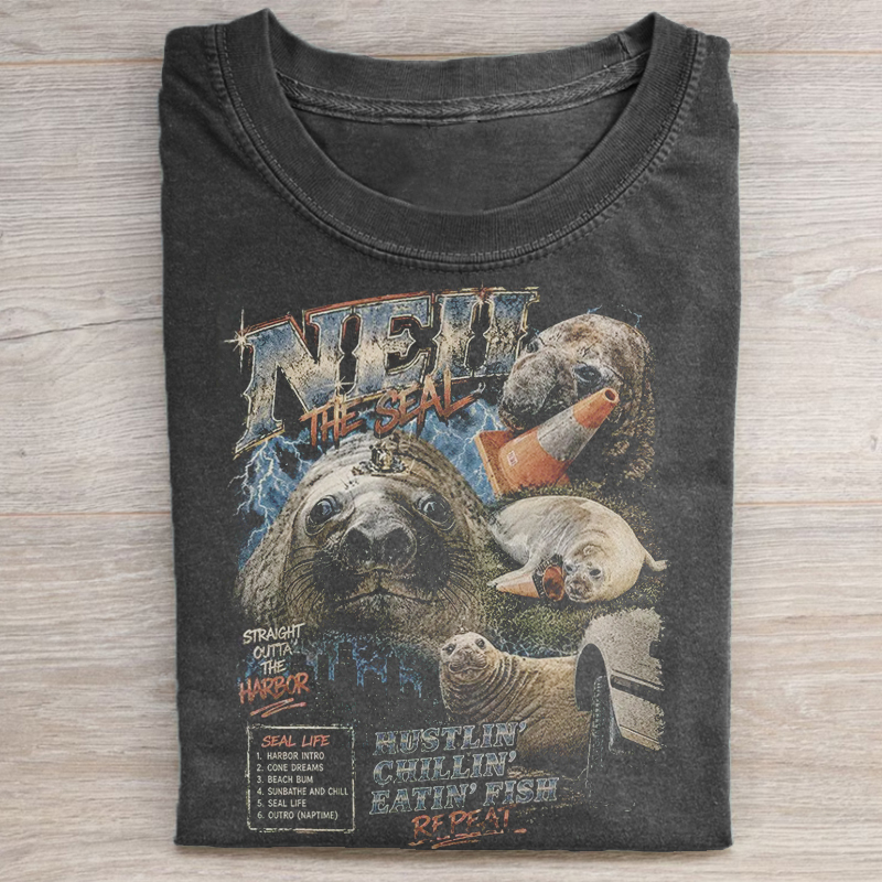 Neil The Seal Moon T-shirt