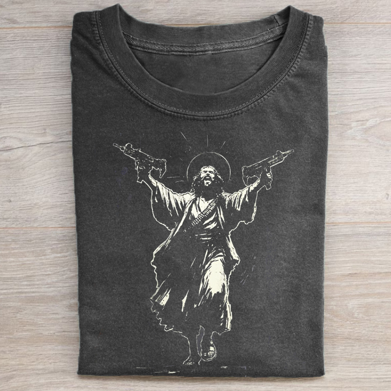Vintage Uzi Jesus T-shirt