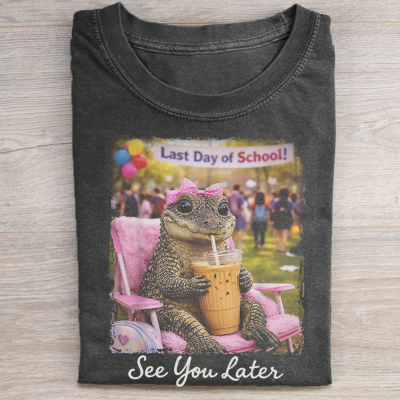 See You Later Alligator Drink Iced Coffee T-shirt