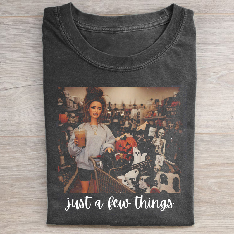 Retro Doll Face Halloween T-shirt